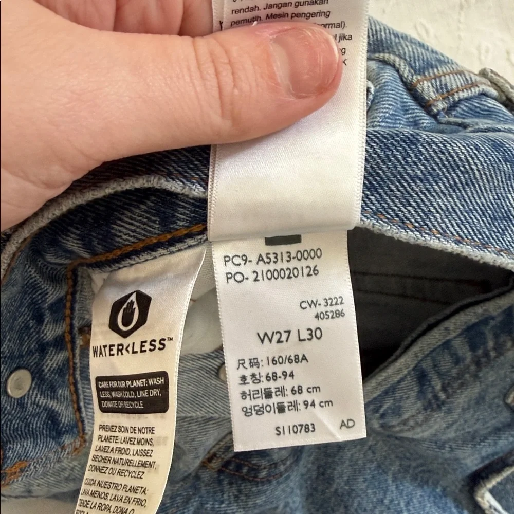 Levi’s 501 Two Tone Button Fly Straight Leg Jeans - Picture 4 of 9